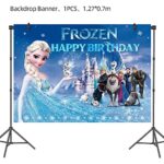 Frozen Princess Birthday Backdrop,Frozen Princess Party Banner Photography Background (Banner1)