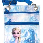 Disney Frozen 2 Journey Elsa Design Passport Bag Crossbody Tote, 7 3/4 Inch