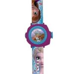 LEXIBOOK Frozen 2 Adjustable Projection Watch Digital Screen – 20 Images of Elsa, Anna and Olaf-for Children/Girls-Blue and Purple (Model: DMW050FZ), Berry