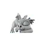 World of Wonders Sleeping White Dragon Decorative Shelf Sitter Figurine Bookshelf Accent Fantasy Decor Shelf