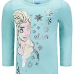 Disney Frozen Elsa Little Girls Zip Up Vest T-Shirt and Leggings 3 Piece Outfit Set Aqua/Grey 7-8