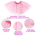 Meland Princess Dress Up Clothes for Little Girls – Kids Dress Up & Pretend Play with 3 Skirts, 3 Pairs of Princess Shoes, 3 Tiaras, Jewelry – Princess Toys for Girls Age 3,4,5,6 Year Old