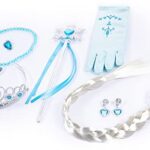 Funna Costume for Girls Princess Dress Up Costume Cosplay Fancy Party with Accessories Blue, 3T