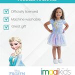 Disney Frozen Elsa Toddler Girls T-Shirt Mesh Skirt and Scrunchie 3 Piece Outfit Set 5T