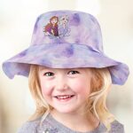 Disney Frozen Girls Bucket Hat & Baseball Cap, Elsa & Anna Toddler Sun Hat for Ages 2-4