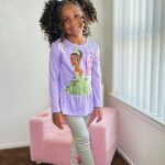 Disney Frozen Princess Anna Elsa Baby Girls Long Sleeve Ruffle T-Shirt Dress Pants Leggings Outfit Set Purple 3-4 Years