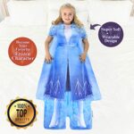 Blankie Tails | Disney Frozen Wearable Blanket – Frozen Disney Movie Double Sided Super Soft and Cozy Disney Blanket Minky Fleece Blanket (56” H x 30′ W (Kids Ages 5 – 12), Frozen 2 – Elsa Dress)