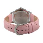 Disney Kids’ W000038 Minnie Mouse Time Teacher Stainless Steel Watch with Pink Leather Band