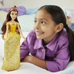 Mattel Disney Princess Dolls,Belle Posable Fashion Doll with Sparkling Clothing and Accessories,Disney Movie Toys