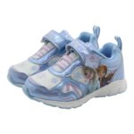 Disney Frozen Anna & Elsa Blue Girl’s Lighted Athletic Sneaker (Little Kid) – Magical Steps with Elsa and Anna, Size 6