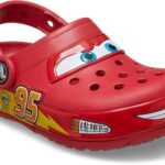 Crocs Crocband Cars Lightning McQueen Clogs, Light Up Shoes, Red, 11 US Unisex Little Kid