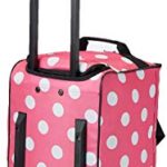 Rockland Rolling Duffel Bag, Pink, 22-Inch