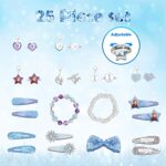 Advent Calendar 2023 for Girls Christmas 24 Days Frozen Countdown Calendar with DIY Charm Bracelet, Rings, Hair Accessories Xmas Holiday Ornament Gift for Daughter, Niece, Granddaughter?25Pcs?