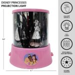 Idea Nuova Disney Princess Color Changing Projection Kids Lamp and Nightlight