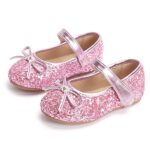 Otter MOMO Toddler/Little Girls Mary Jane Ballerina Flats Shoes Slip-on School Party Dress Shoes Size 7