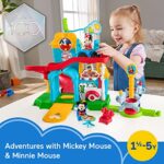Fisher-Price Little People Toddler Toy Disney Mickey & Friends Playset with Sounds & Phrases for Ages 18+ Months (Amazon Exclusive)