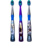 Oral-B Disney Frozen Toothbrush, 3+ YRS, Extra Soft (Characters Vary) – Pack of 3