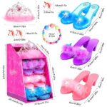 Princess Dress Up Toys 3-6 Years Old Girls’ Gift Set, Princess Dress Up Shoes Set Include Toddler Jewelry Boutique Kit, Skirts 3 Pairs of Princess Dress Up Shoes, Pretend Role Play Gift Toy for Girls