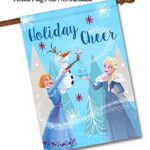 Flagology.com, Disney Frozen Holiday Cheer – House Flag 28″ x 40″, Exclusive Fabric, Officially Licensed Disney, Princess, Frozen