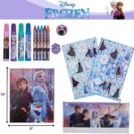Disney Frozen Kids Coloring Art and Sticker Set, 30 Pcs. School & Craft Supplies with Pencil Case
