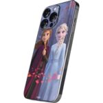 Skinit Decal Phone Skin Compatible with iPhone 15 Pro – Officially Licensed Disney Frozen II Anna and Elsa Design