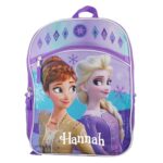 DISNEY Personalized Frozen Elsa and Anna Character Backpack