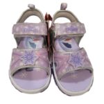 Disney Frozen 2 Girl’s Lighted Sandal (Toddler) – Sparkling Steps with Anna & Elsa, Lilac/Silver, Size 12