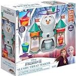 Disney Frozen II Slushy Treat Maker Includes Slushy Unit, Ice Shaver, Ice Cube Molds, Ice Bucket, Slushy Cup & Spoon