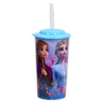 Classic Disney Disney Frozen Reusable Cup Frozen Party Favor Set – 6 Pc Frozen Tumbler with Straw Bundle, Frozen Stickers, and More (Disney Frozen Party Decorations)