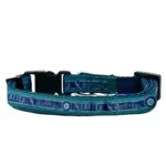 MLB CAT Collar Seattle Mariners Satin Cat Collar Baseball Team Collar for Dogs & Cats. A Shiny & Colorful Cat Collar with Ringing Bell Pendant