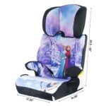 KidsEmbrace High Back Booster Car Seat, Disney Frozen Elsa and Anna Purple, White, Blue