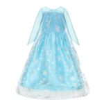 Cozymixx Elsa Princess Dresses for Girls,Dress Up and Costume at Christmas or Birthday Party with Accessories (3-4 years/110)