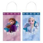 Multiple Brands (16 Pack) Disney Frozen Princess Elsa Anna Party Paper Loot Treat Candy Favor Box Bags (Plus Party Planning Checklist by Mikes Super Store), 8.25”H x 5.25”W x 3.25”D