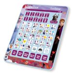 LEXiBOOK Disney Frozen, Educational Bilingual Learning Tablet, Learn Letters Numbers Words Spelling and Music, English/Spanish Languages, Blue, JCPAD002FZi2