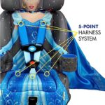 KidsEmbrace 2-in-1 Forward-Facing Harness Booster Seat, Disney Cinderella Platinum Silver