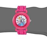 Disney Princess Kids’ Plastic Time Teacher Analog Quartz Silicone Strap Watch