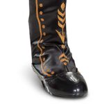 Disguise Disney Frozen Anna Boots, Kids Costume Footwear Accessory, Child Size Dress Up Boot Covers Black