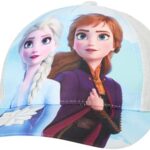 Disney Girls’ Rain Jacket Set- Slicker Shell Raincoat and Baseball Hat Minnie Mouse, Frozen Elsa, Anna (2T-7), Size 45, Blue AnnaElsa