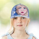 Disney Girls Baseball Cap, Frozen Elsa & Anna Adjustable Toddler 2-4 Or Girl Hats for Kids Ages 4-7 Blue
