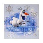 Disney Frozen 2 4 Pack Canvas LED Wall Art, Eachpiece Measures 11.4″ X 11.4″, Multi