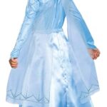 Disguise Disney Elsa Frozen 2 Deluxe Girls’ Halloween Costume Blue, 3T-4T