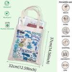 Fairytale Movie Inspired Gift Frozen Movie Merch Elsa Princess &Anne Princess Handbag Magic Kingdom Gift Olaf Lover Gift (MONSTER T)