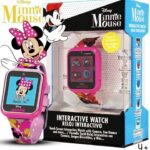 Accutime Kids Disney Minnie Mouse Pink Educational, Touchscreen Smart Watch Toy for Girls, Boys, Toddlers – Selfie Cam, Learning Games, Alarm, Calculator, Pedometer and More (Size: 40mm)