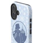 Skinit Impact Phone Case Compatible with iPhone 16 – Officially Licensed Disney Frozen II Elsa Silhouette Design