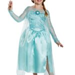 Disney’s Frozen Elsa Snow Queen Gown Classic Girls Costume, Medium/7-8