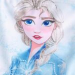 Disney Frozen Elsa Anna Little Girls 3 Piece Bathing Suit Set 2 Piece Bikini Tankini Swimsuit with Cover Up UPF 50+ Rash Guard Swim Clothing Quick Dry Swimwear Ruffle Children Swim Suit Blue 4-5 Years