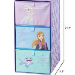 Idea Nuova Disney Frozen 3 Drawer Soft Storage Unit with Poly Canvas Frame