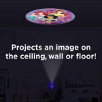 Projectables Disney Princess LED Night Light Plug-in, Dusk-to-Dawn, Ariel, Belle, and Jasmine on Ceiling, Floor, or Wall, Ideal for Girls Room, Nursery, Playroom, Bathroom, Bedroom, 13230, 1-Image
