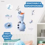 Disney Frozen Olaf Wall Decals – 28″ Snowman Vinyl Stickers Bedroom Decor – Peel and Stick Room Decorations
