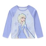 Disney Frozen Girls 2 Piece Long Sleeve Shirt and Pants Set for Toddler and Big Kids